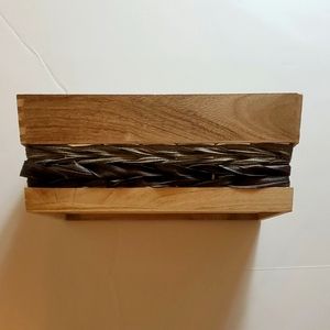 Woven wood basket